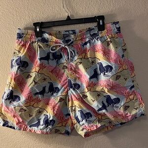 Vilebrequin Multicolor Patterned Athletic Shorts